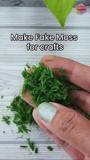 How To Make Fake Moss, Fake Moss Diy, Moss Diy, Fake Moss, Diy Moss, Fantasy Accessories, Fairy Bedroom, Fairytale Party, Woodland Art