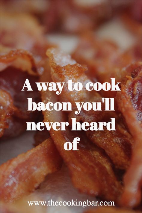 Our easy way to cook bacon , you'll find in the post, is perfect to cook bacon for 2 people or for a whole family! #bacon #cookingbacon #familybacon Easy Way To Cook Bacon, Boiling Bacon, How To Fry Bacon, Ways To Cook Bacon, Best Way To Cook Bacon, Yummy Pork Recipes, Appetizers Finger Foods, Summer Appetizers, Perfect Bacon