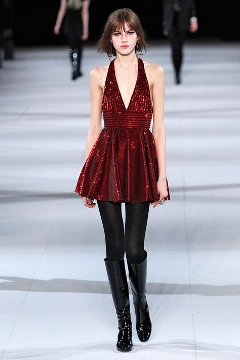 Ysl Fashion, Veronique Branquinho, Fall 2014 Fashion, Runway Outfits, Hedi Slimane, Saint Laurent Paris, 2014 Fashion, Harper's Bazaar, Fashion 2017