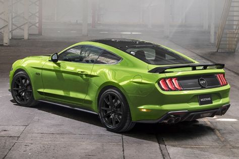 2020 Ford Mustang GT Adds a "Lime Green on Steroids" | Man of Many Lime Green Mustang, Green Mustang Gt, 1965 Mustang Gt, Ginnie Springs, Green Mustang, Laferrari Aperta, Classic Mustangs, Roush Mustang, Car Interior Diy