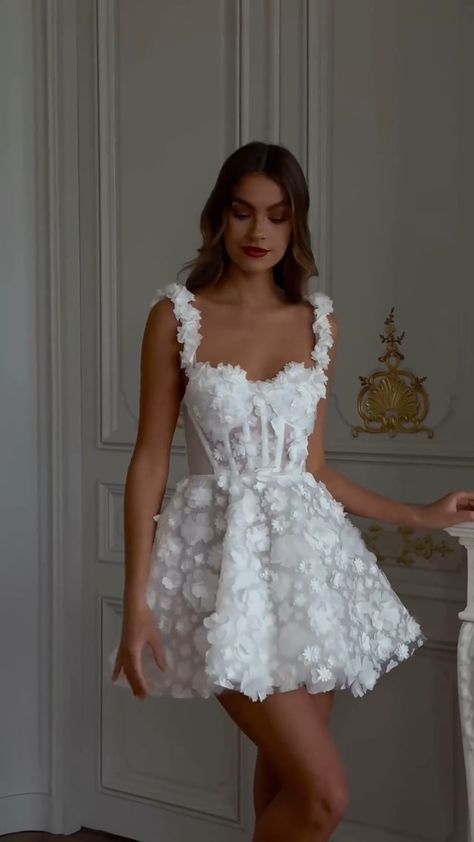 Watch Short Wedding Dress on Amazon Live Wedding Reception Dress For Bride, Short Bridal Dresses, After Party Wedding Dress, Dress On Amazon, Reception Dress Short, Wedding Dresses Short, Short Bridal Dress, Wedding Reception Dress, Reception Dress