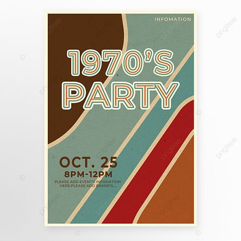 70s Theme Retirement Party, 70s Invitation Design, 70s Invitations, Retro Invitation Design, Auction Themes, Retro Invitation, Disco Birthday, Invite Design, Green Invitations