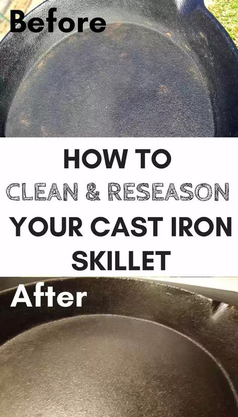 Reseason Cast Iron, Cleaning Cast Iron Pans, Cleaning Cast Iron Skillet, Campfire Meals, Season Cast Iron Skillet, Camp Oven, Cleaning Naturally, Cast Iron Skillet Cooking, Culinary Tips