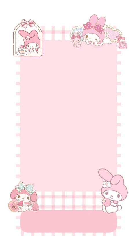 Sanrio Frame, Hello Kitty Characters, Kawaii Wallpaper, I Wallpaper, Phone Wallpaper, Iphone Wallpaper, Hello Kitty, Kitty, Iphone