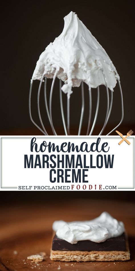 Marshmallow Cream Filling For Cupcakes, How To Make Marshmallow Cream, Marshmallow Creme Recipes, Homemade Marshmallow Cream, Marshmellow Cream, Marshmallow Creme Frosting, Marshmallow Cream Filling, Marshmallow Crème, Meringue Frosting