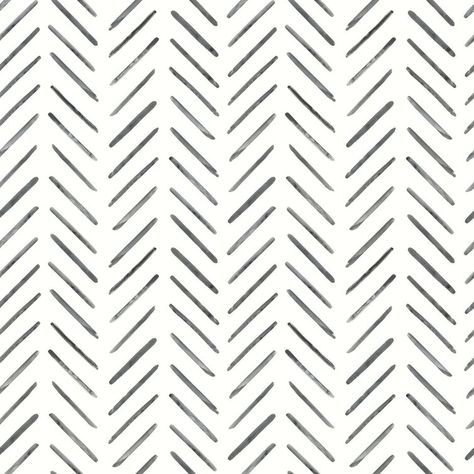 Herringbone Wallpaper, Chevron Wallpaper, York Wallpaper, W Wallpaper, Casual Luxury, York Wallcoverings, Black And White Wallpaper, Resource Library, Pattern Repeat