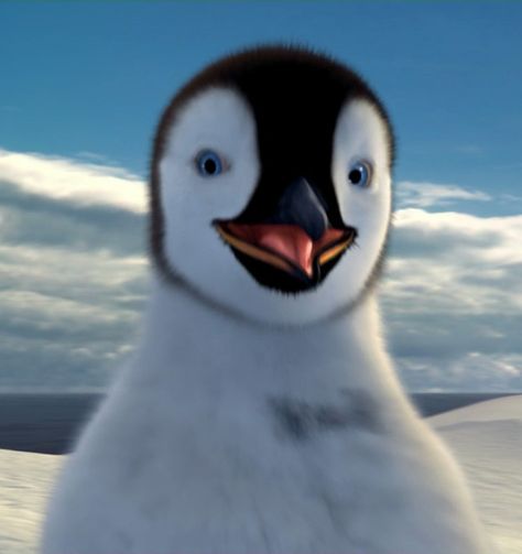 Mumble | Happy Feet Wiki | Fandom Dee Bradley Baker, Penguin Dance, Guardians Of Ga'hoole, Leopard Seal, Happy Penguin, Adelie Penguin, Light Blue Eyes, Alien Ship, Penguins Funny