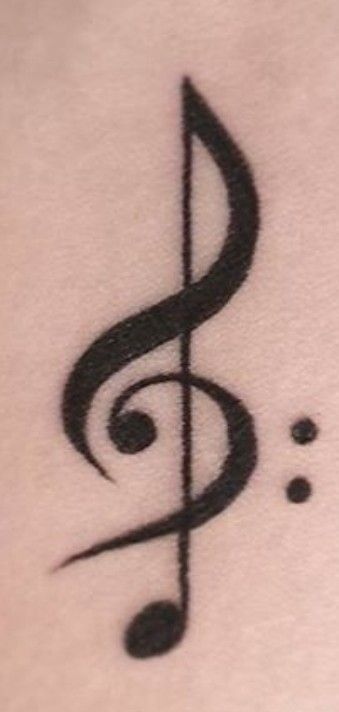 Euphonium Tattoo, Music Semicolon Tattoo, Tatoos Design, Bass Tattoo, Musician Tattoo, Semicolon Tattoos, Colon Tattoo, Henna Inspo, Semi Colon