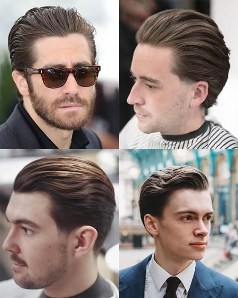 Easy Men Hairstyle, Pushback Hairstyle Men, Men With Medium Length Hair, Side Bangs With Medium Hair, Gentleman Hairstyle, Regal Gentleman, Best Medium Length Haircuts, Gentleman Haircut, Medium Length Brown Hair