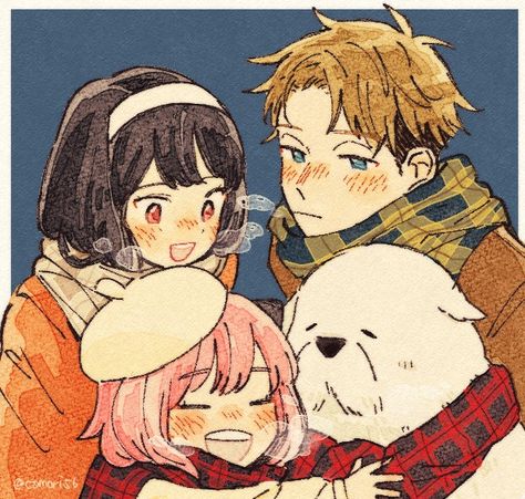 The Forger Family, Forger Family Fanart, Spy X Family Fanart, Forger Family, Shojo Anime, Fandom Art, Familia Anime, 5 Anime, Anime Family