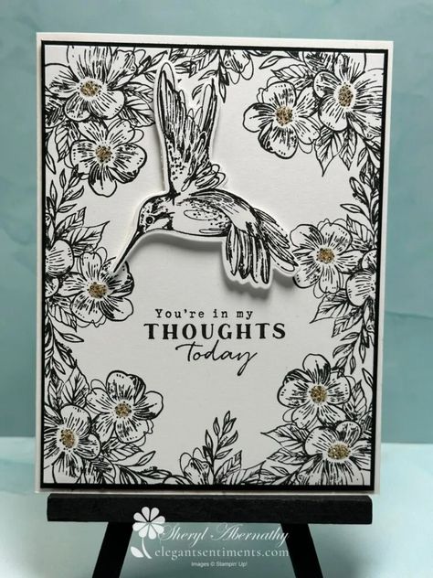 Thoughtful Expressions in Black and White - Elegant Sentiments Thoughtful Expressions, Stampin Up Sympathy Cards, Craftwork Cards, Letterpress Cards, Elegant Cards, Card Making Tutorials, Bird Cards, Fancy Fold Cards, Butterfly Cards