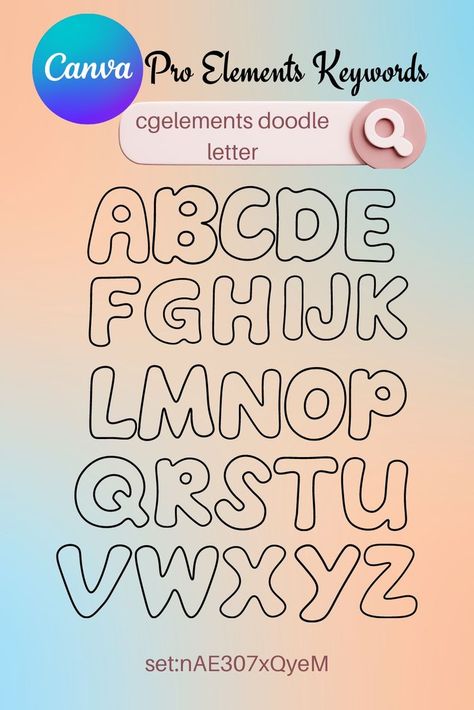 Copy the keywords--> set:nAE307xQyeM Canva Doodle, Canva Alphabet, Jersey Font, Elements Canva, Keyword Elements Canva, Graphic Shapes Design, Doodle Letters, Canva Elements Keyword, Alphabet Font