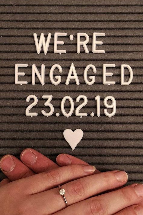 Creative And Unique Save The Date Ideas ★ #engagementring #proposal Unique Save The Date Ideas, Engagement Captions, Save The Date Ideas, Engagement Announcement Photos, Engagement Quotes, Creative Proposals, Couple Engagement Pictures, Romantic Engagement Photos, Proposal Photos