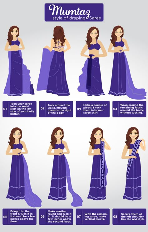 7 Effortless Saree Draping Tutorials That Will Make You Look Like A Pro  India’s most loved attire - Saree. We love designing sarees.  Follow us on  🎀 facebook : www.facebook.com/peachcutdesigns  🎀 insta : peachcut 🎀 linkedin : peachcut designs 🎀 email : peachcutdesigns@gmail.com 🎀 whatsapp / call : +91 9145233692 🎀 Pinterest: PeachCut Designs How To Were Saree In Different Styles, How To Wear Sarees, Saree Pallu Style, How To Wear Saree Tutorials, Different Saree Draping Styles, How To Wear A Sari, Style Saree Draping, Saree Draping Ideas, Draping Ideas