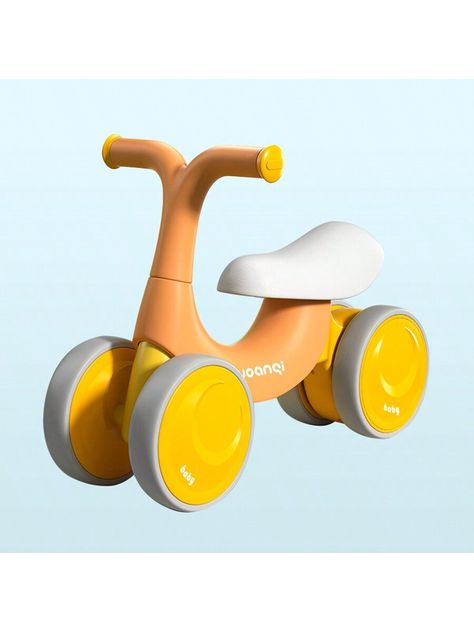 Baby Balance Bike, Balance Bike Toys For Kids, No Pedal 4 Silence Wheels & Soft Seat, Toddler Balance Bike, Baby Walker 4 Wheels Bicycle Orange         Kids Outdoor Play, size features are:Bust: ,Length: ,Sleeve Length: 4 Wheel Bicycle, Toddler Girl Bike, Bike Baby, Orange Kids, Baby Bicycle, Banana Seat Bike, Toddler Bicycle, Kids Bicycle Boys, Bike Toy