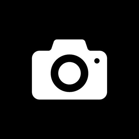 Dark Camera Icon, Dark Apps, Whatsapp Logo, Camera Drawing, Mobile App Icon, Zestaw Ikon, White Camera, Black App, Apple Icon