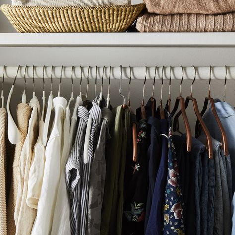 Winter Clothes Begone! Here’s How to Store ’Em Properly. on Food52 How To Store Winter Coats, How To Store Winter Clothes, Store Winter Clothes, Winter Clothes Storage, Sweater Storage, Clutter Organization, Heavy Coat, Small Closet, Special Clothes