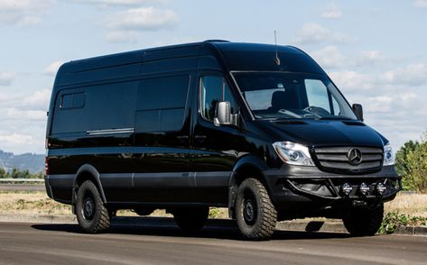 Vanity Van, 15 Passenger Van, Mercedes Sprinter 4x4, Camper Box, Black Mercedes, Mercedes Benz Vans, Mercedes Sprinter Van, Mercedes Van, Moving Van