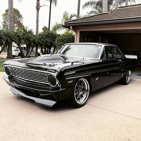 Classic Cars 🇺🇸 on Instagram: “@64blackfalcon’s 1964 Ford Falcon .... #Classic #classics #Classiccar #classiccars #americanmuscle #Musclecar #Musclecars #car #ford #falcon” 1964 Ford Falcon, Autos Ford, Pro Touring Cars, Modern Muscle Cars, Australian Cars, 1964 Ford, Custom Muscle Cars, Ford Classic Cars, Ford Racing