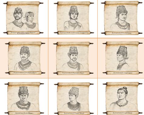 14th Century Clothing, Century Clothing, Character Design References, 14th Century, Kids Education, Design Reference, Vintage World Maps, Gallery Wall, Indonesia