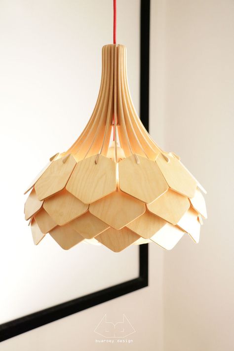 Ronny Buarøy - lykke on Behance Laser Cut Lamps, Lamp Makeover, Wooden Light, Pendant Light Design, Wooden Lamp, Wood Lamps, Luminaire Design, The Ceiling, Unique Lamps