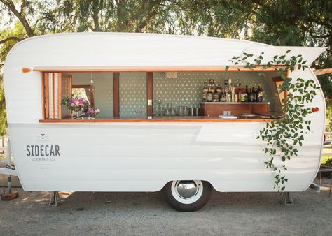 tinker-tin-trailer-co Camper Bar, Glamping Trailer, Caravan Vintage, Camper Vintage, Caravan Bar, Mobile Coffee Shop, Camping Vintage, Coffee Trailer, Chuck Box