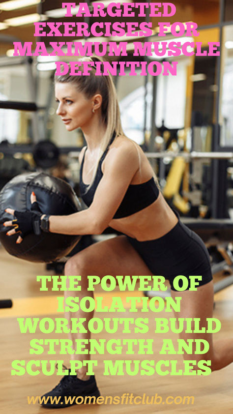 Isolation workouts tailored for women to target and strengthen specific muscle groups. Discover exercises that focus on building toned arms, legs, glutes, and core with precision. Ideal for women looking to enhance definition, improve muscle balance, and achieve targeted strength gains as part of their fitness routine. Isolation Workouts, Mesomorph Women, Glute Isolation, Glute Exercises, Workouts At Home, Muscle Definition, Workouts For Women, Get Moving, Women's Fitness