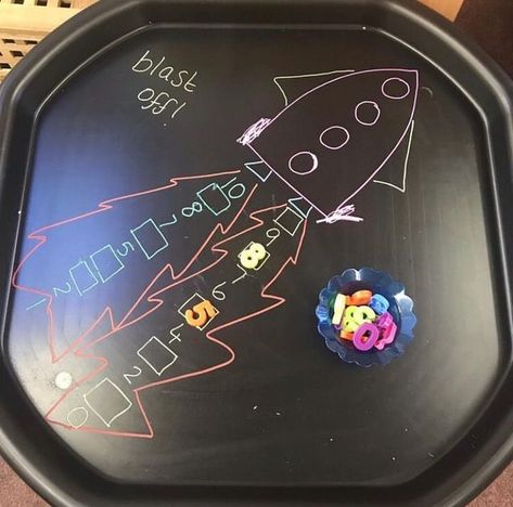 Bonfire Night Maths Eyfs, Time Tuff Tray Ideas, Space Tough Tray Ideas, Space Themed Tuff Tray, Space Maths Eyfs, Space Activities Eyfs, Space Tuff Tray Ideas, Space Eyfs Activities, Tuff Tray Eyfs