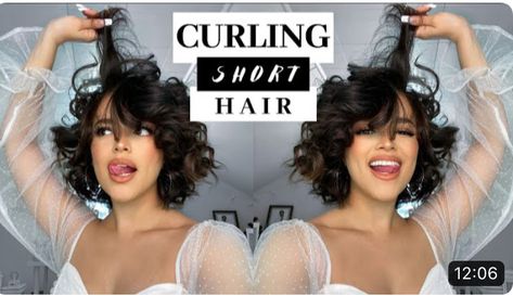 Big Curls Short Hair, Romantic Short Hair, Curling Short Hair, Short Hair Volume, Short Hair Blowout, Blowout Curls, Formal Hairstyles For Short Hair, Easy Trendy Hairstyles, How To Curl Short Hair