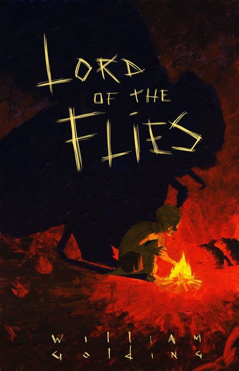 Lord Of The Flies Book, Jack Merridew, Fly Drawing, Book Illustration Layout, Earwigs, Lord Of The Flies, Best Book Covers, Book Cover Illustration, Book Wall