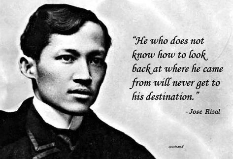 It could mean that looking back the past, we must appreciate those who one way or another gave encouragement & support us before because without these people we wouldn't reach our dream as where we are now. Jose Rizal Quotes, Jose Rizal, One Way Or Another, Cartoon Wallpaper, Looking Back, Philosophy, That Look, Encouragement, The Past