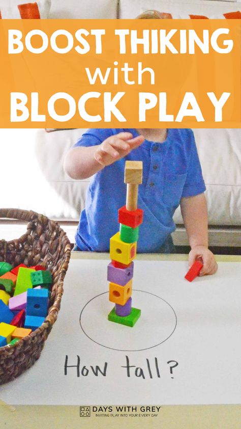 Block Center Preschool, Breakfast Invitation, Senses Preschool, Toddler Math, Blocks Preschool, Inquiry Learning, Block Center, Diy Preschool, Measurement Activities