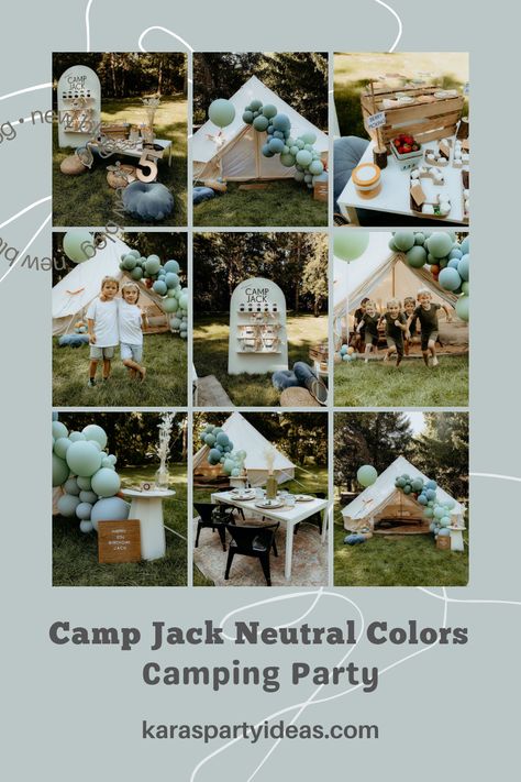 Camping Birthday Party Decor, Vintage Camp Birthday Party, Camp Theme Birthday, Kids Camping Birthday Party, Backyard Camping Birthday Party, Camp Birthday Party Ideas, Summer Camp Party, Camping Party Foods, Camping Party Ideas