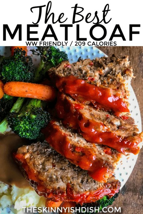 Low Calorie Meatloaf Recipes, Light Meatloaf Recipes, Macro Meatloaf, Ww Meatloaf Recipes, Skinnytaste Meatloaf, 21 Day Fix Meatloaf, Skinnydish Recipes, Ww Meatloaf, Best Healthy Meatloaf