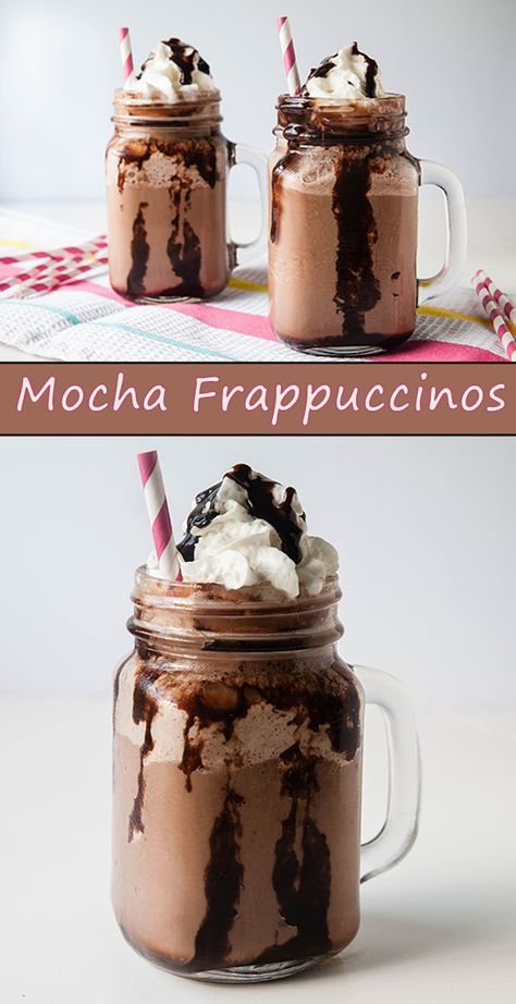 Healthy Milkshakes, Blendjet Recipes, Crazy Shakes, Homemade Mocha, Homemade Frappuccino, Frappe Recipe, Mocha Frappuccino, Mocha Frappe, Frappuccino Recipe