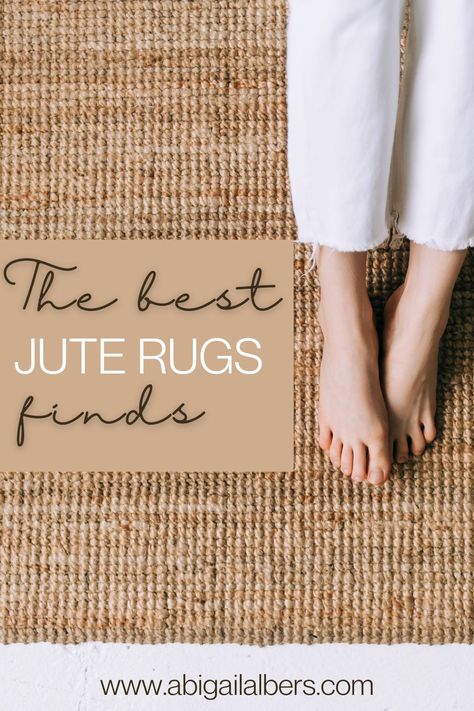 The Best Jute Rug Finds by Abigail Albers | Unlike antique rugs, jute rugs are meant to hold up to a lot of traffic. They also do not show a lot of the typical stains and spills that can ruin a wool or other high quality fiber rug. The other plus? Jute rugs are a lot cheaper than your typical wool or other fiber rug. The one that I purchased from wayfair was under $60. Jute Rugs | Decorate with Jute Rugs Soft Jute Rug Living Room, Jute Area Rugs In Living Room, Jute Rugs Dining, Jute Entryway Rug, Best Jute Rugs, Jute Runner Kitchen, Washable Jute Rug, Jute Rugs In Living Room, Jute Bathroom Rug