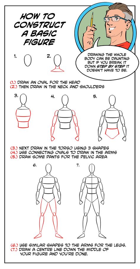 How to Draw Bodies Male Body Drawing Guide, Basic Anotamy Drawing, How To Draw Limbs, Body Sketches Tutorial Male, How To Draw Muscular Bodies, How To Draw Human Bodies, Male Body Sketch Tutorial, Buff Body Drawing, Comic Book Drawing Sketches