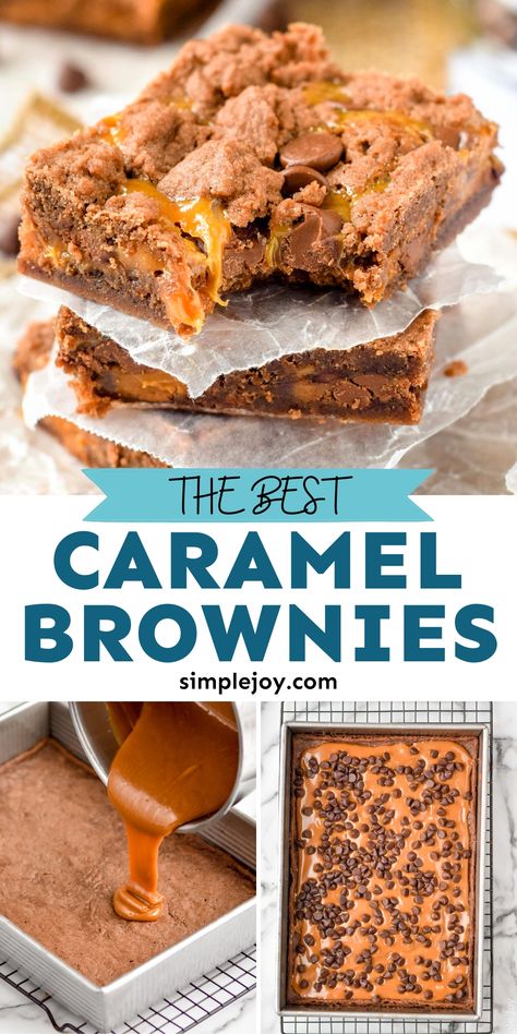 Caramel Brownies Recipe, Weight Watcher Desserts, Bar Desserts, German Chocolate Cake Mix, Company Ideas, Xmas Desserts, Caramel Brownies, Low Carb Dessert, Brownies Recipe