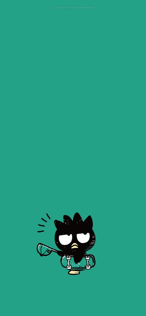 Badtz Maru Wallpapers Iphone, Maru Wallpapers, Badtz Maru Wallpapers, Wallpaper With Green, Badtz Maru, Cartoon World, Wallpapers Iphone, Painting Wallpaper, Sanrio Characters