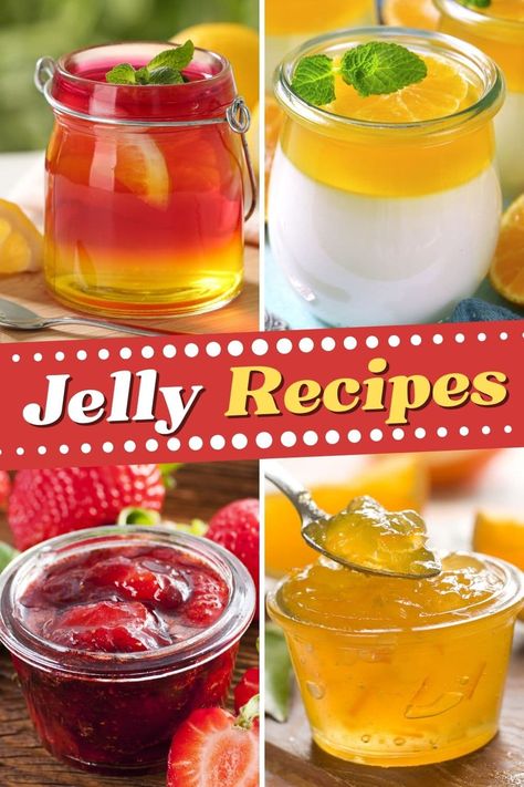 With these jelly recipes in your arsenal, you'll never buy store-bought again! From orange to strawberry to blackberry jalapeno, these jellies enhance so many recipes. Orange Jalapeno Jelly, Jelly From Juice Recipes, Unique Jams And Jelly Recipes, Orange Jelly Recipe, Blackberry Jelly Recipe, Concord Grape Jelly, Pomegranate Jelly, Making Jelly, Fruit Treats