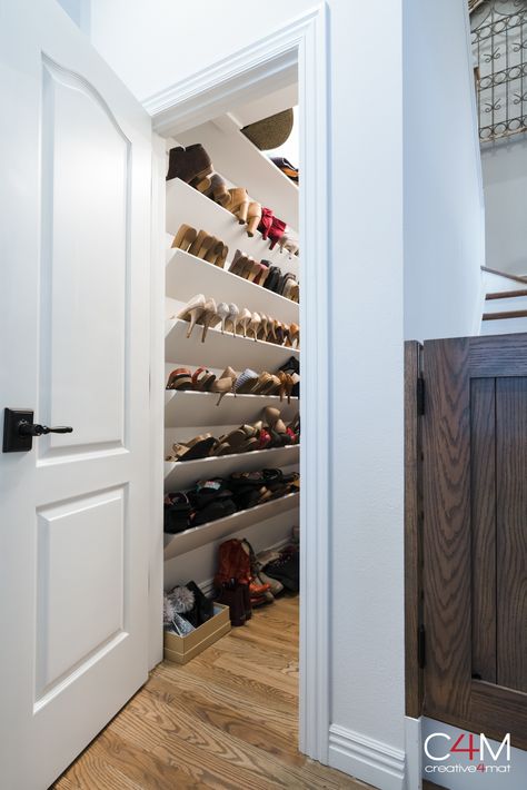 Under Stairs Cupboard Coat Storage, Understairs Larder Cupboard, Shoes Storage Under Stairs, Shoe Closet Under Stairs, Shoe Cupboard Under Stairs, Under Stair Shoe Storage, Under Stairs Coat Storage, Under Stairs Wardrobe, Under Stairs Shoe Storage