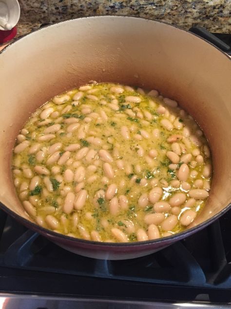 Marcella Hazen Bean Soup, Marcella Hazan, Health Cooking, Garlic Soup, Grain Bread, Canned Beans, White Bean Soup, Cannellini Beans, Whole Grain Bread