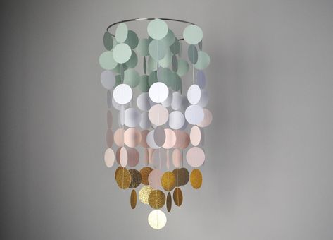 Light Mint Green/white/blush Pink/gold Chandelier Mobile// Nursery Mobile // Baby Mobile Choose Your Colors - Etsy Australia Mint Green Girls Bedroom, Light Green Rooms, Gold Girls Room, Mint Green Bedroom, Peach Bedroom, Mint Bedroom, Blush Nursery, Mint Nursery, Butterfly Mobile