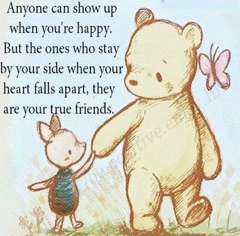 Christopher Robin Quotes, Friends Heart, Winnie The Pooh And Piglet, Pooh And Piglet, Quotes Friendship, Winnie The Pooh Quotes, Karakter Disney, Pooh Quotes, Trendy Quotes