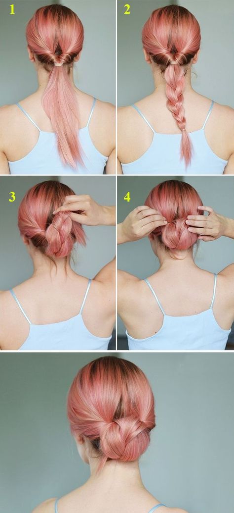 Simple Updo Tutorial, Updo Tutorial, Up Dos For Medium Hair, Braided Hairstyles Updo, Easy Hair, Trending Hairstyles, Braided Updo, Easy Hairstyles For Long Hair, Braids For Long Hair