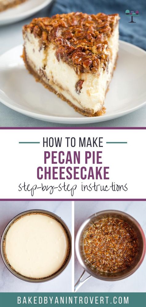 Best Pecan Cheesecake Pie, Cheesecake Recipes Pecan, Cheesecake With Pecan Pie Topping, Pecan Pie Cheesecake Topping, Best Pecan Pie Cheesecake Recipe, Pecan Pie Cheesecake Recipe No Bake, Cheesecake Pecan Pie Recipe, Pecan Pie Cheesecake Recipe Easy No Bake, Pecan Pie Pumpkin Cheesecake