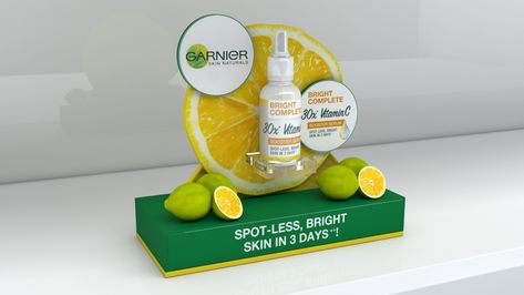 Garnier shelf Display concept designs on Behance Shelf Talkers, Pos Design, Retail Design Display, Visual Merchandising Displays, Pos Display, Tray Design, Counter Display, Pop Display, Shelf Display