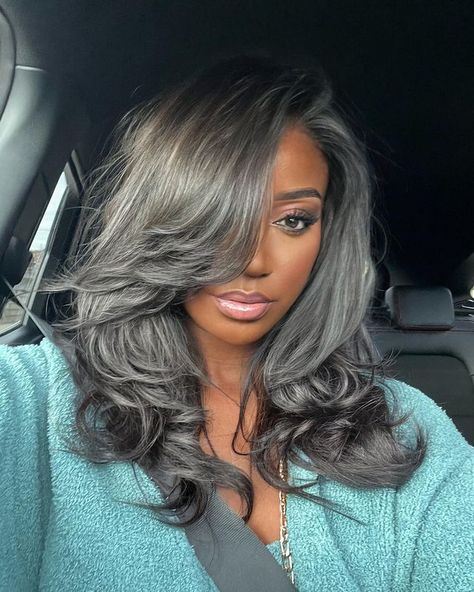 Gorgeous Gray Hair, Hair Gray, Look Short, Hair Affair, Body Wave Hair, Front Lace Wigs Human Hair, Frontal Wig, Cap Hair, Hair Color For Black Hair