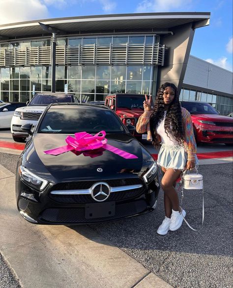 New Car Black Women, Cars For Teenagers, Best Cars For Teens, Kids Outfits Daughters, Car For Teens, Barbie Car, Mom Car, Luxury Car Interior, Lovely Car