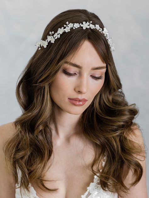 2100 — Bel Aire Bridal Bridal Veils And Headpieces, Wedding Hair Side, Halo Hair, Hair Vine, Bridal Tiara, Bridal Veil, Bridal Looks, Headpiece, Tiara